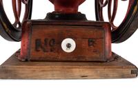 An Enterprise No. 5 Painted Cast Iron Coffee Mill