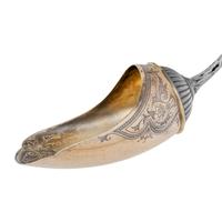 A Tiffany and Co. Silver Nut Scoop and Set of Six Nut Picks