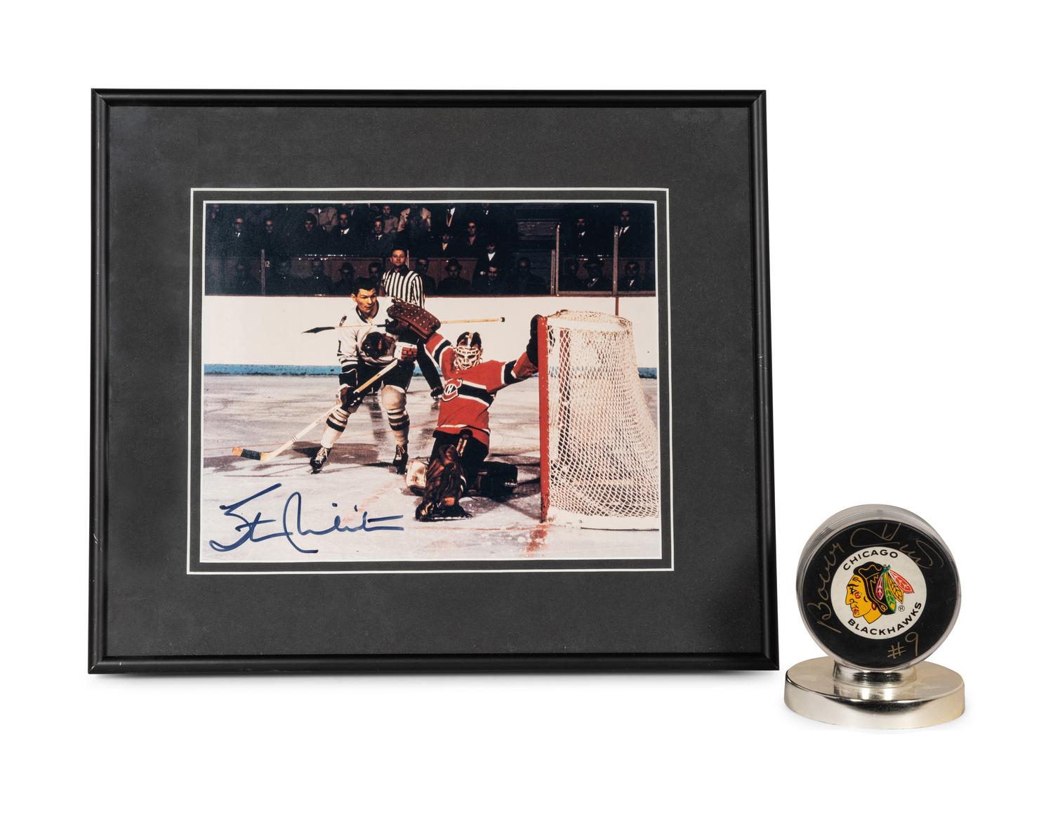 A Group of Bobby Hull and Stan Mikita Signed Autograph Items (Beckett Authentication Services BAS Certified),