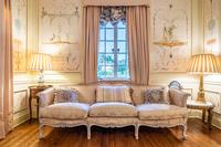 A Louis XV Style Painted and Parcel Gilt Canape — 19th/20th Century