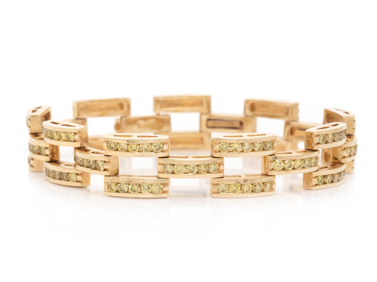 YELLOW GOLD AND YELLOW DIAMOND BRACELET