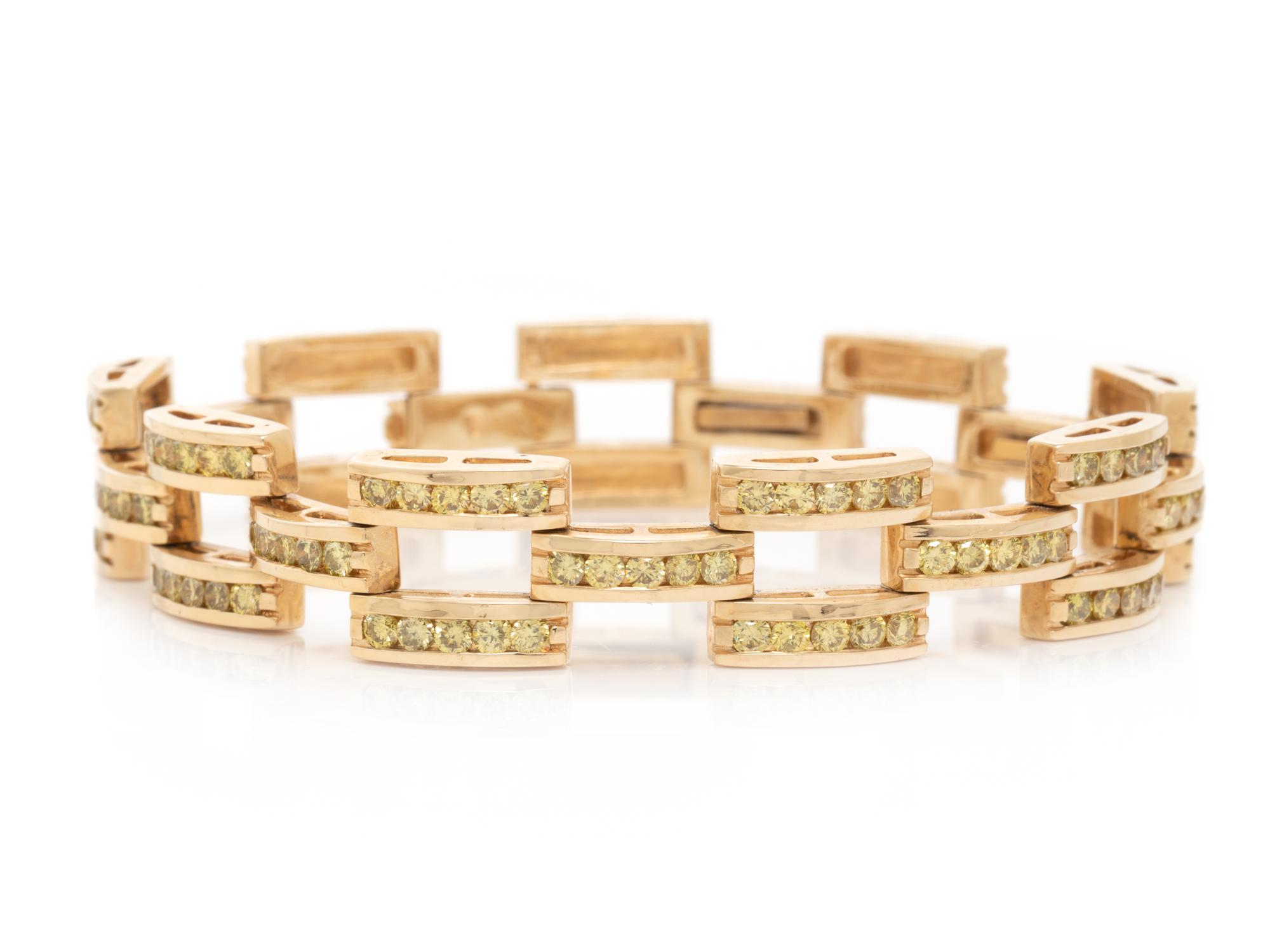 YELLOW GOLD AND YELLOW DIAMOND BRACELET