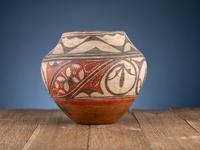 Zia Polychrome Trios Pottery Jar