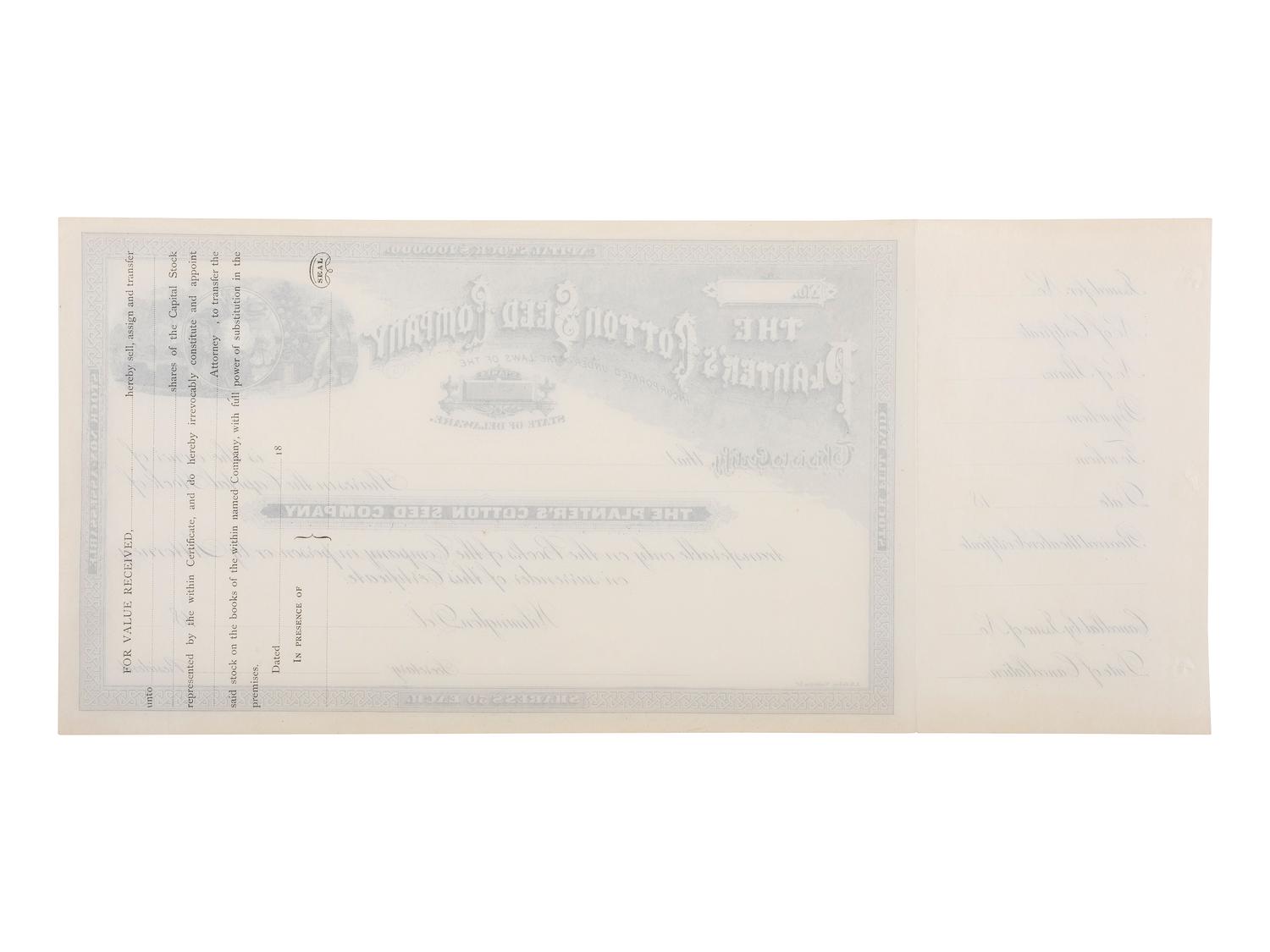 [AFRICAN AMERICANA]. A group of 4 stock certificates or bonds with African American subject matter, incl. stock in Lena Horne Beauty Products Inc.