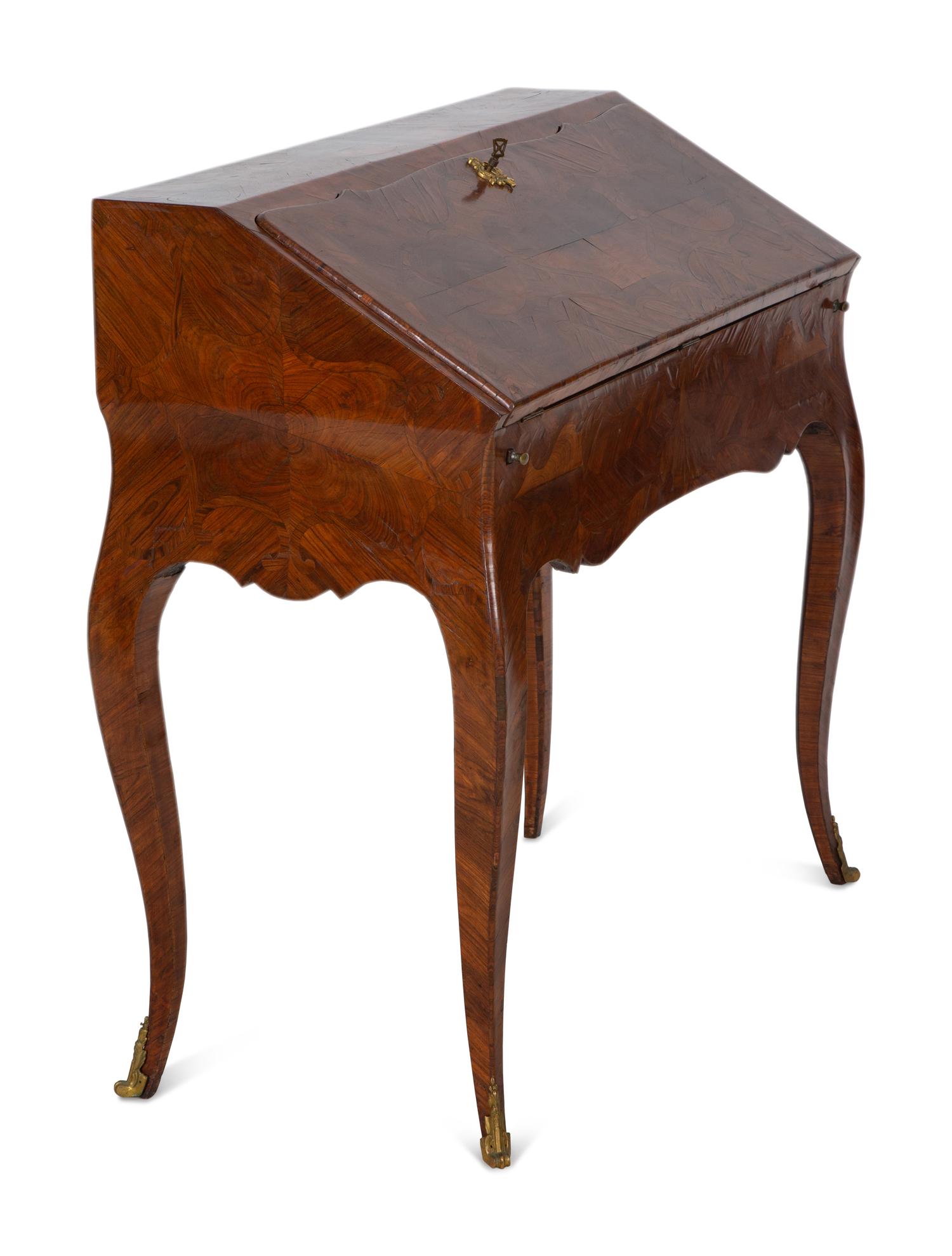 A Louis XV Style Marquetry Inlaid Lady's Writing Desk