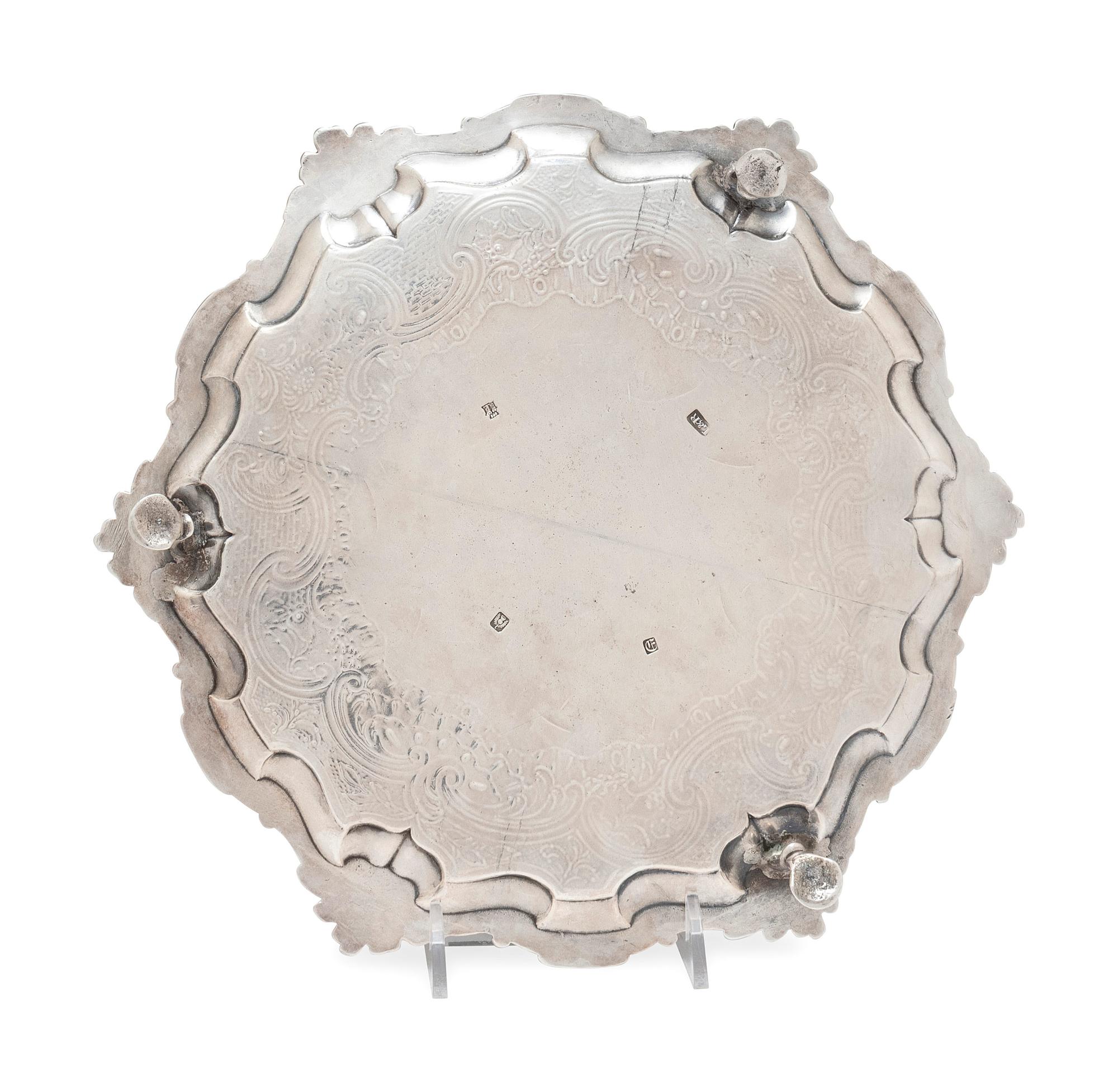 A Scottish George II Silver Salver