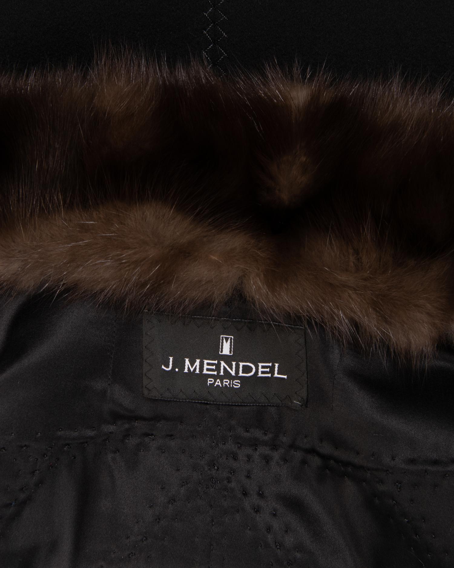 J. Mendel Cashmere Coat with Sable Collar