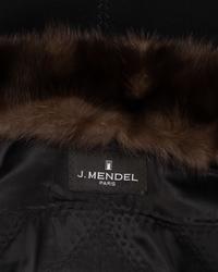 J. Mendel Cashmere Coat with Sable Collar