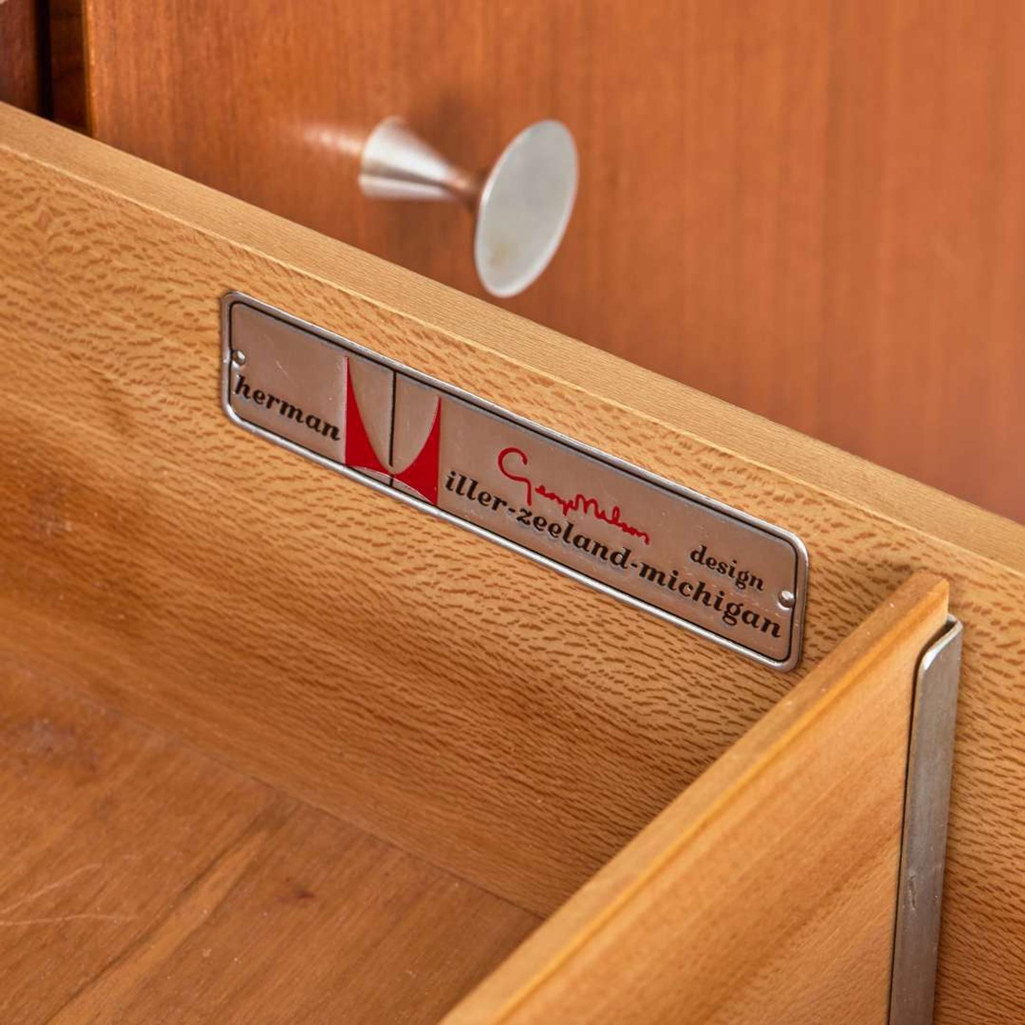George Nelson (American, 1908-1986) Thin Edge Chest with Right-Hand Cabinet, Herman Miller, USA, circa 1950s