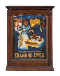 A Diamond Dyes Display Cabinet