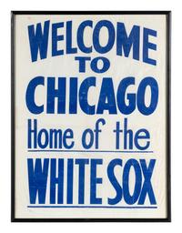 A Group of Framed Chicago White Sox Displays From Original Comiskey Park,