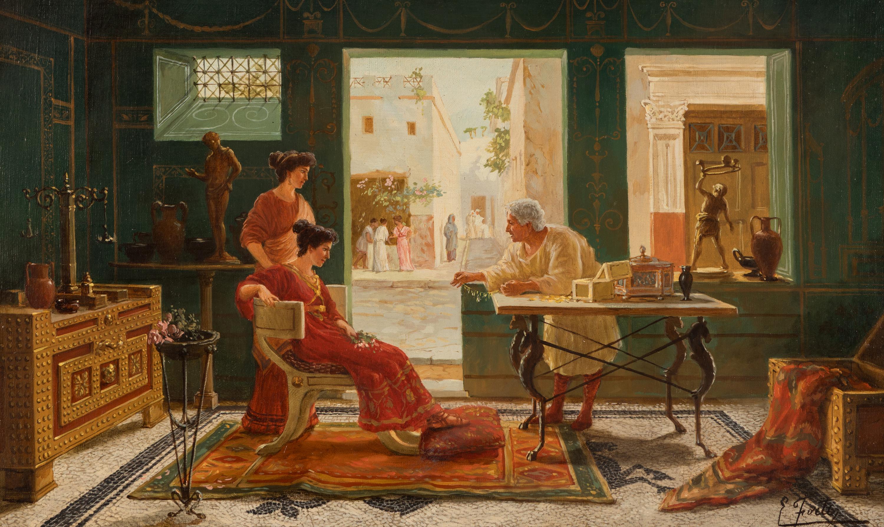 Ettore Forti (Italian, 1850-1940) — The Jewelry Store