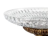 An Empire Style Gilt Bronze and Cut Glass Figural Centerpiece