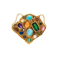 LUNA FELIX GOLDSMITH, HIGH KARAT GOLD AND MULTIGEM PENDANT