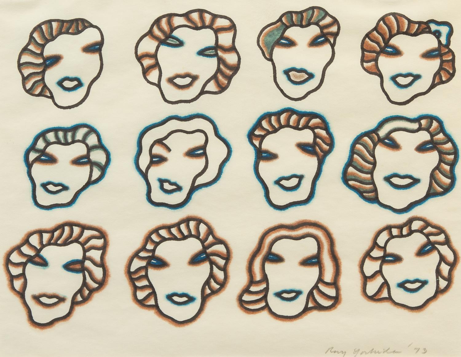 Ray Yoshida, (American, 1930-2009), Untitled, 1973