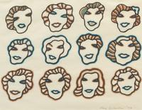 Ray Yoshida, (American, 1930-2009), Untitled, 1973