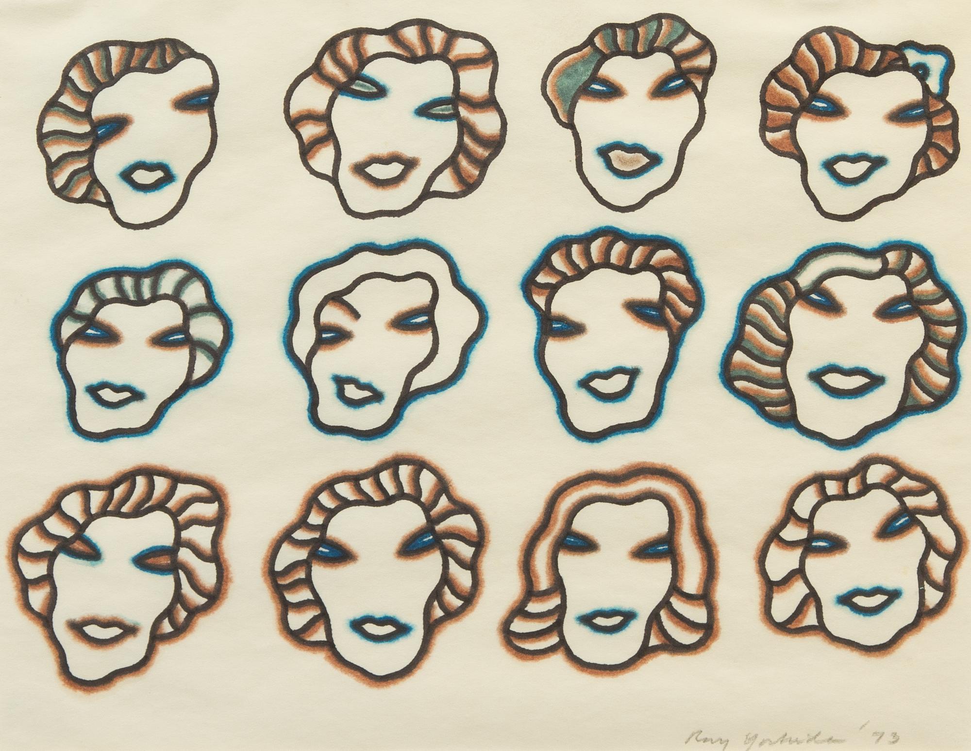 Ray Yoshida, (American, 1930-2009), Untitled, 1973