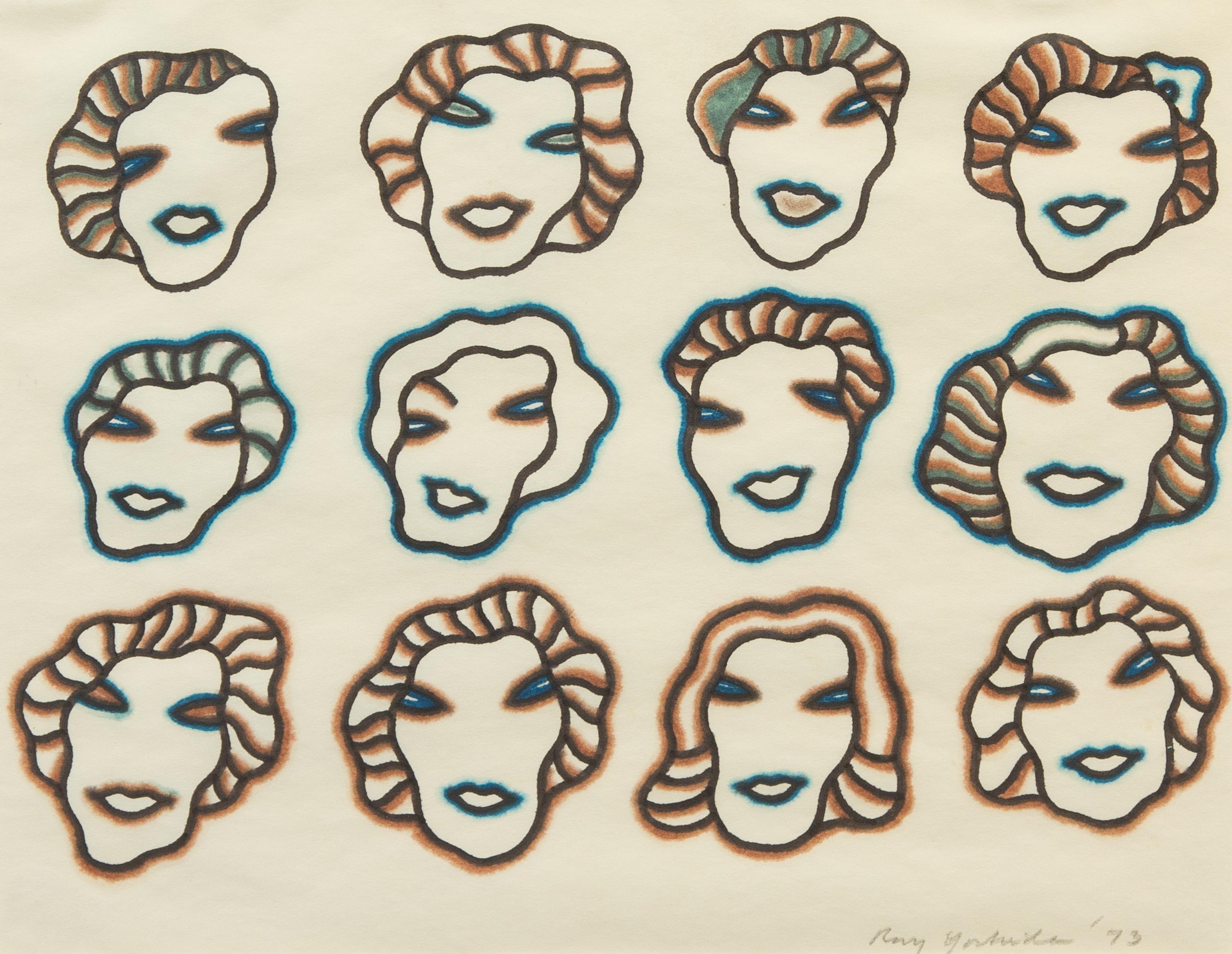 Ray Yoshida, (American, 1930-2009), Untitled, 1973