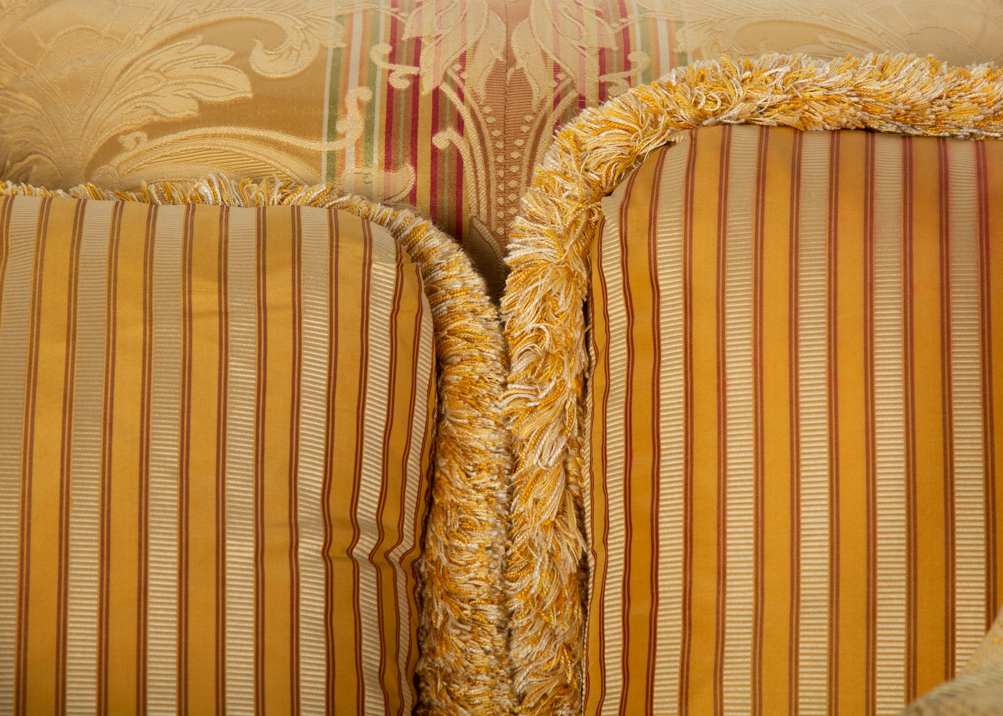 Nine Scalamandré Silk Damask Pillows — 20th Century