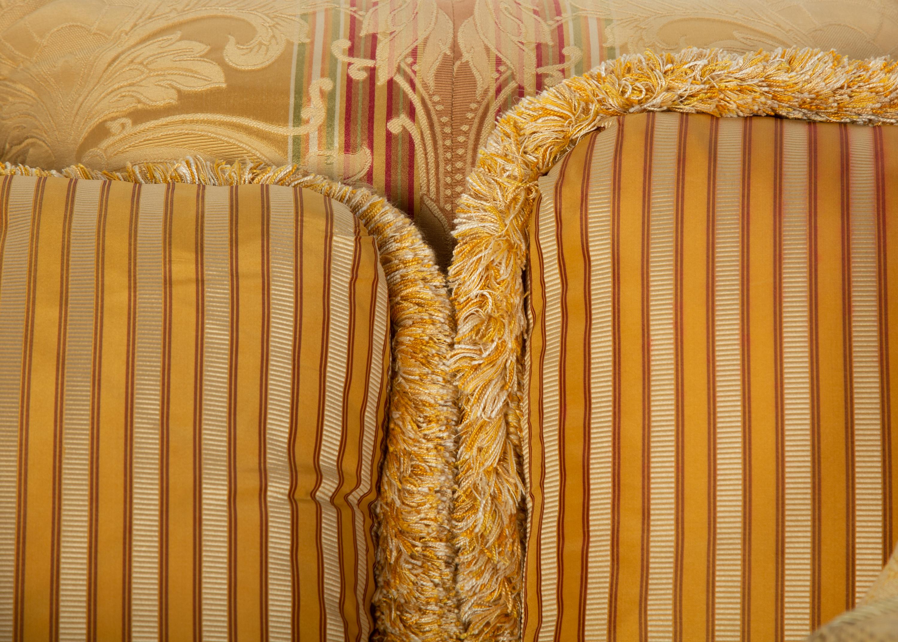 Nine Scalamandré Silk Damask Pillows — 20th Century