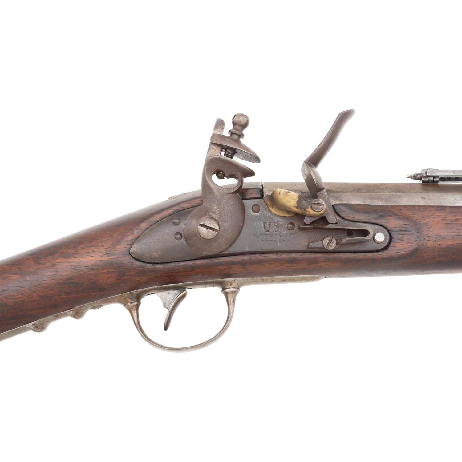 Reconverted Deringer Contract US Model 1814 Rifle with Benton Rear Sight