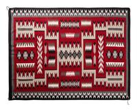 Roomsize Navajo Storm Pattern Weaving / Rug