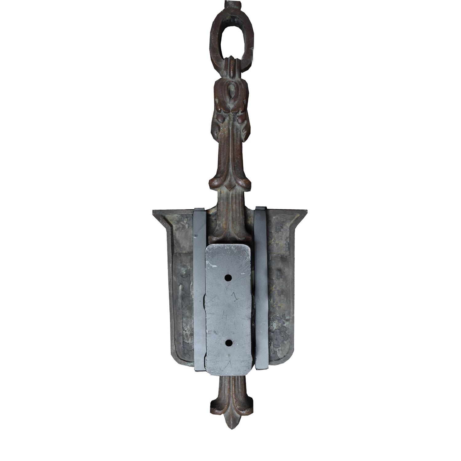 A Set of Three Bronze Balusters from the Chicago Federal Building 7" W x 2" D x 21" H — United States, Circa 1898
