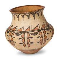 San Ildefonso Polychrome Pottery Jar