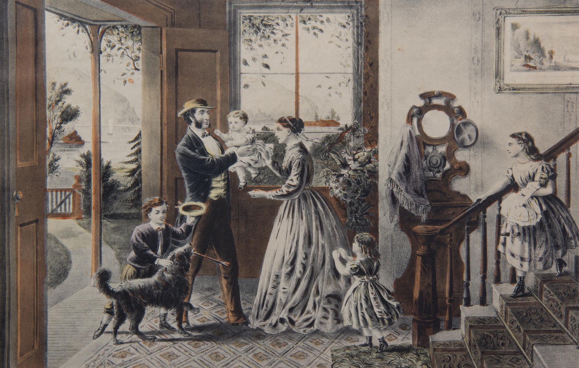 Two English Colored Etchings — 19TH CENTURY