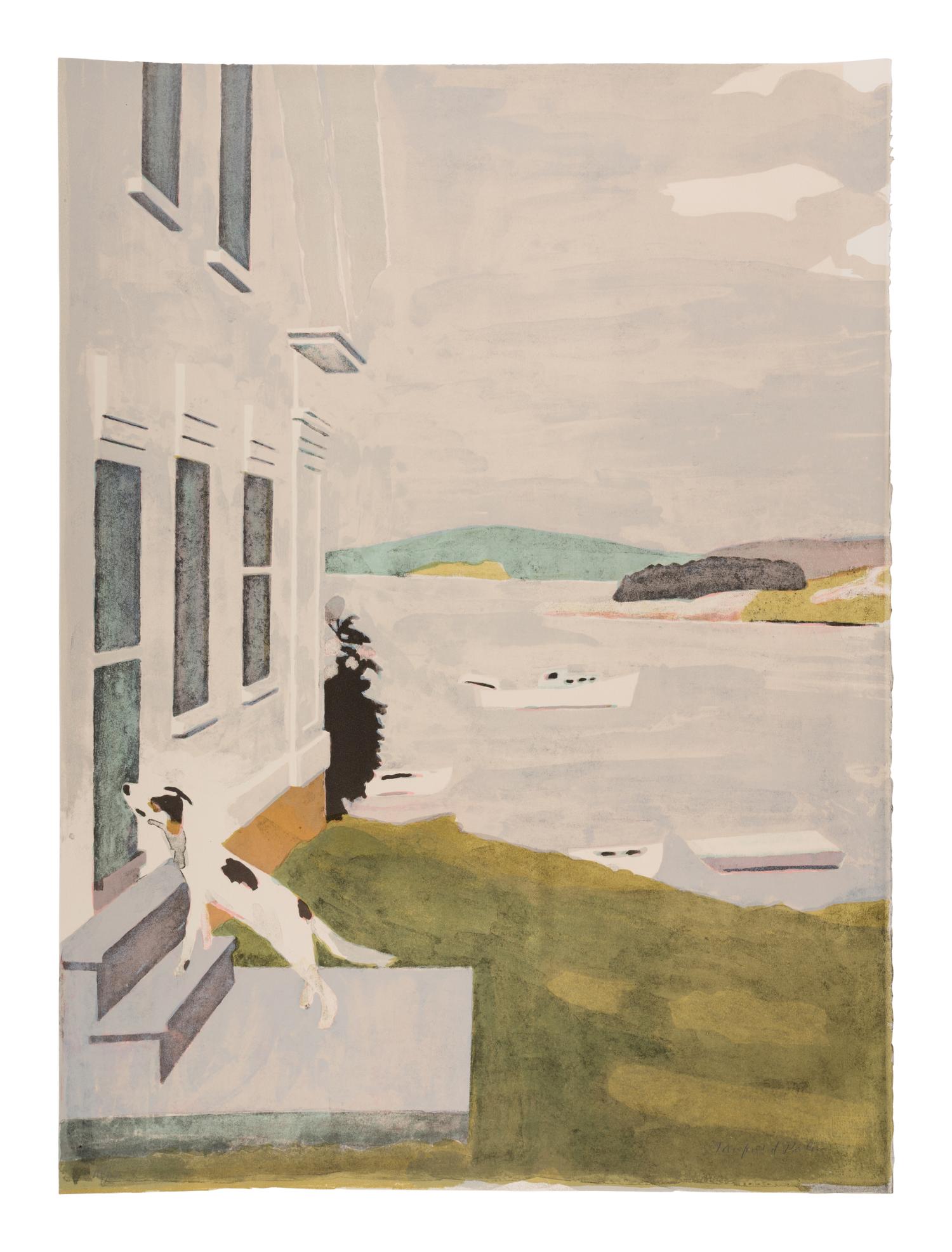 9 Plates from Ten Lithographs by Ten Artists Including works by Alex Katz, Jack Beal, Fairfield Porter, James Brooks, Red Grooms, Chaim Gross, Philip Guston, Richard Lindner, and Robert Andrew Park.