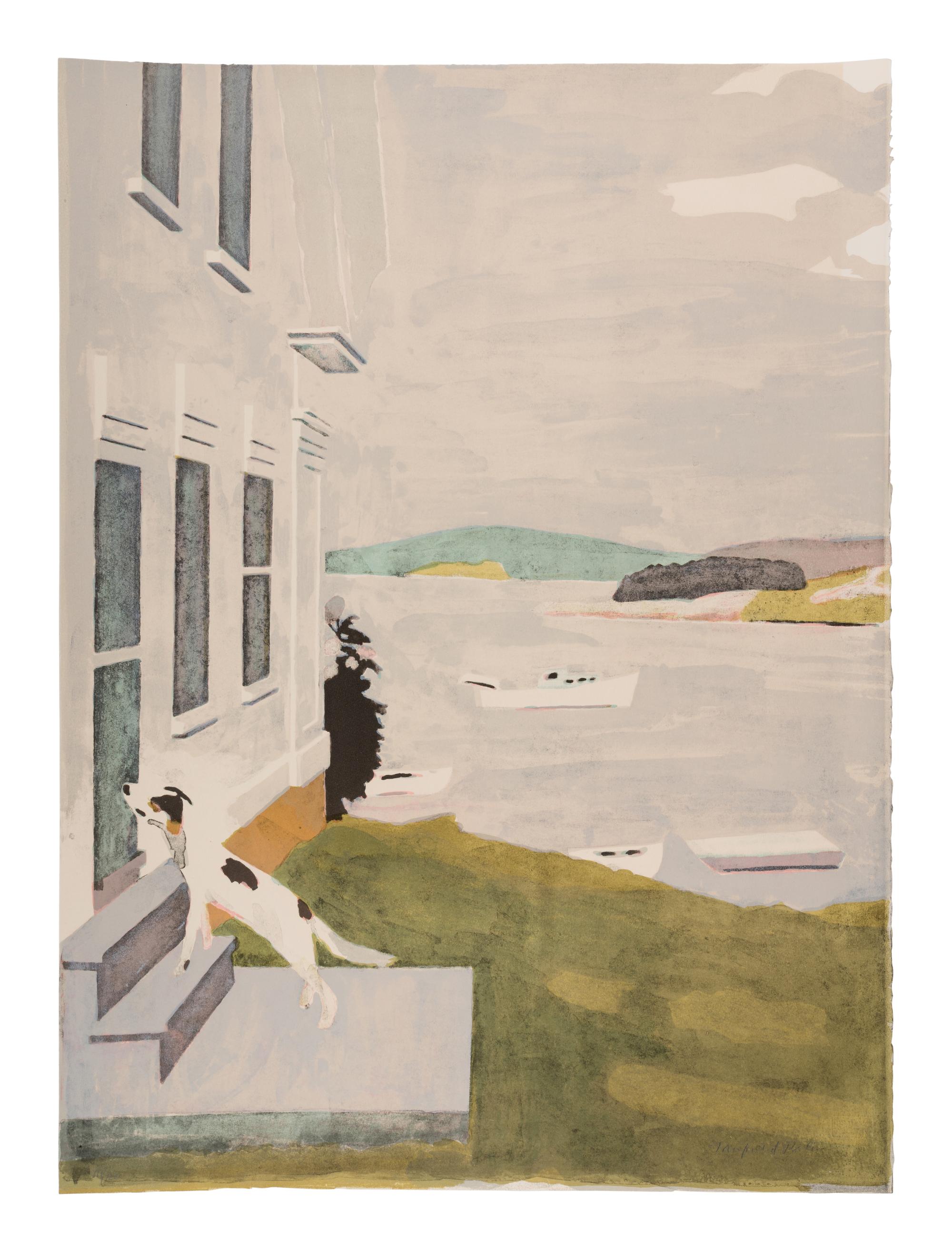 9 Plates from Ten Lithographs by Ten Artists Including works by Alex Katz, Jack Beal, Fairfield Porter, James Brooks, Red Grooms, Chaim Gross, Philip Guston, Richard Lindner, and Robert Andrew Park.