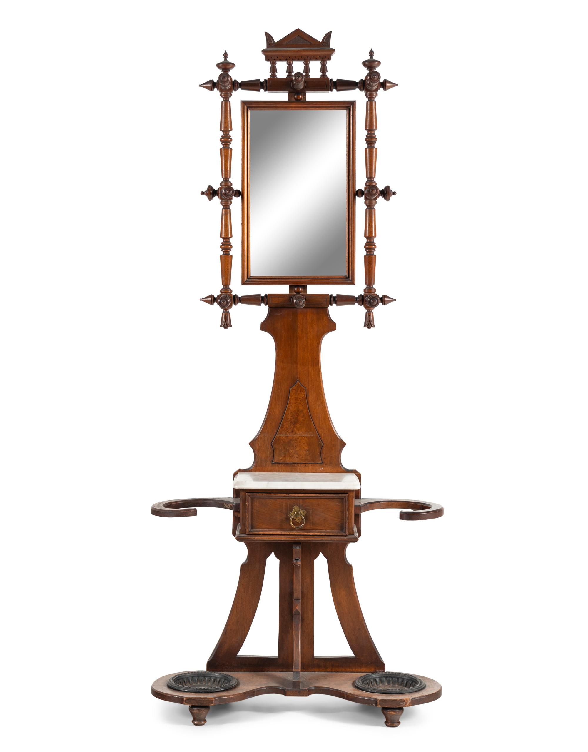 A Victorian Mahogany Hall Tree