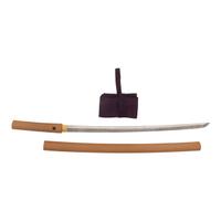 Japanese Katana Signed "Kuninaga" with Outstanding Hamon in Shira Saya