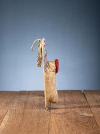 Bannock and Ute Beaded Hide Toy Cradles