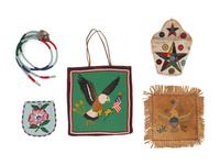 Plateau Beaded Pouches, Flat Bags, and Wall Hangings