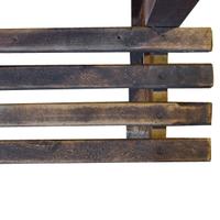 A Double Sided Wood Bench 102" W x 24" D x 39" H — Italy, 20th Century