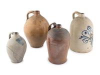 Four Stoneware Vessels