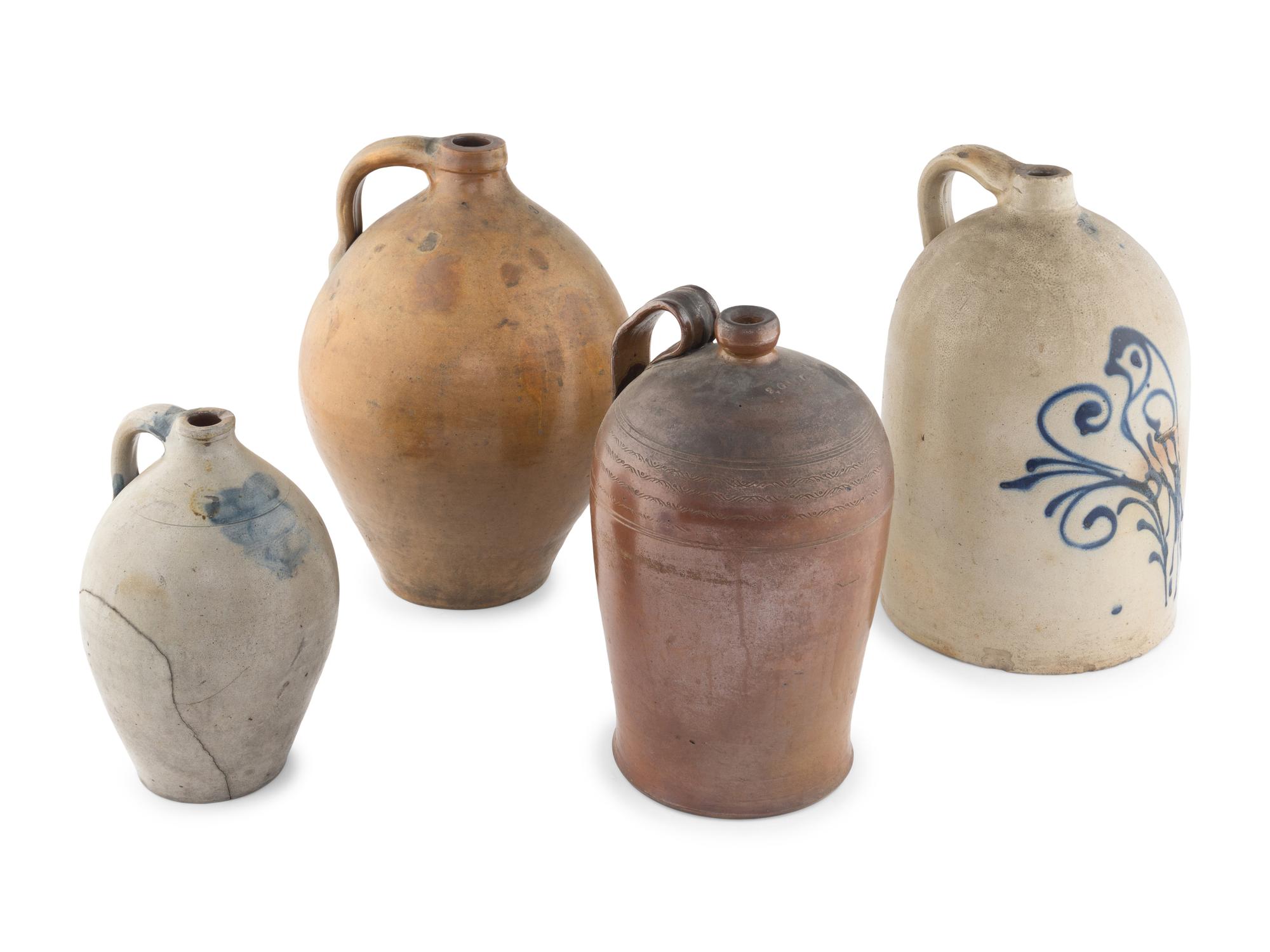Four Stoneware Vessels