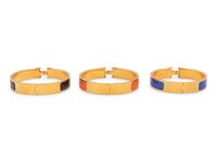 Three Hermès Clic H Bracelets
