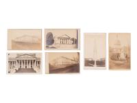 [EARLY PHOTOGRAPHY]. 31 CDVs of prominent structures and street scenes captured in Washington, DC and nearby.