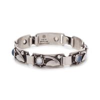 GEORG JENSEN, STERLING SILVER AND MOONSTONE BRACELET