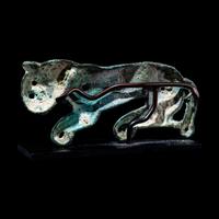 A Eurasian Bronze Pectoral Ornament in the form of a Lion