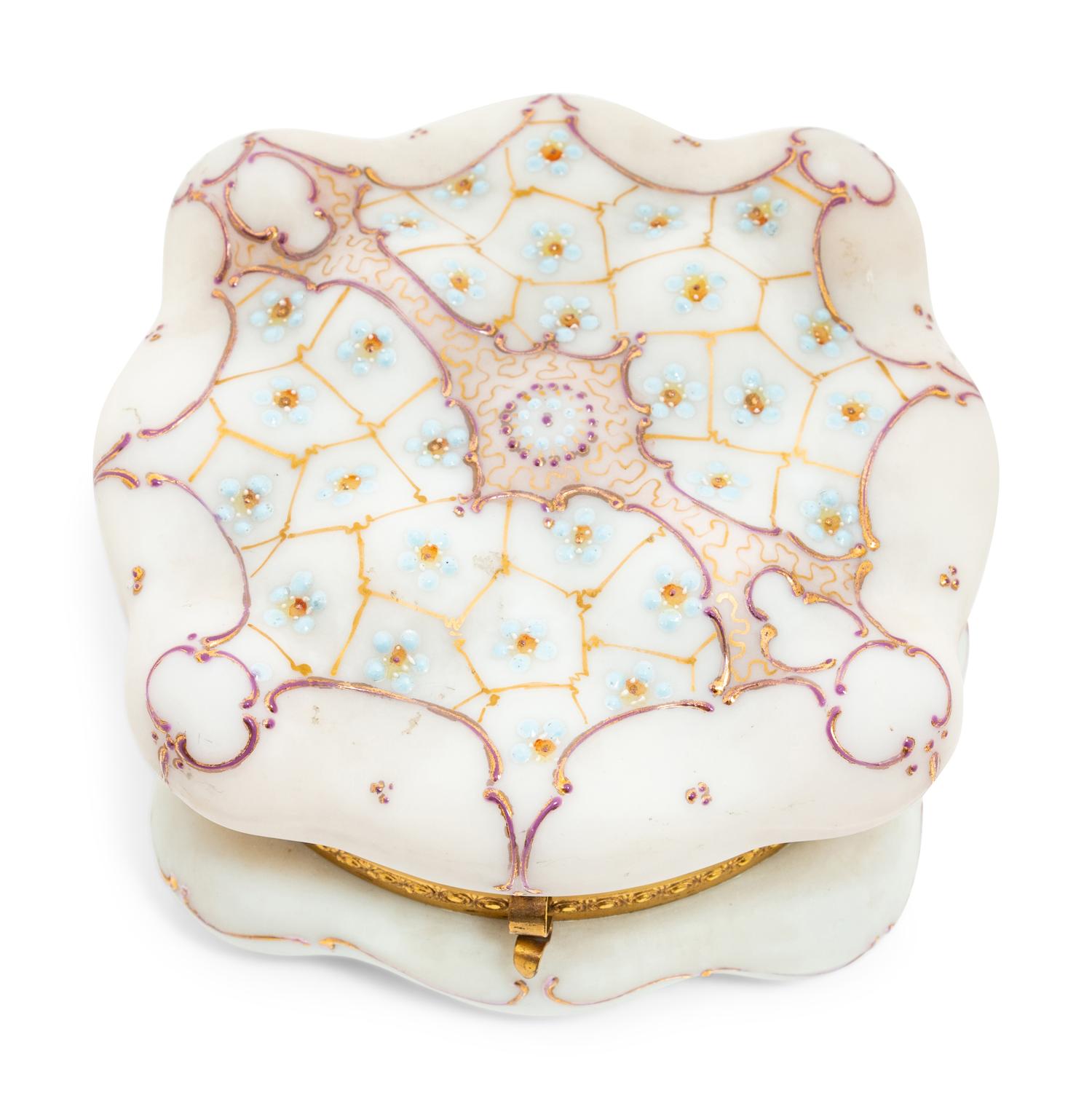 A Wavecrest Glass Dresser Box
