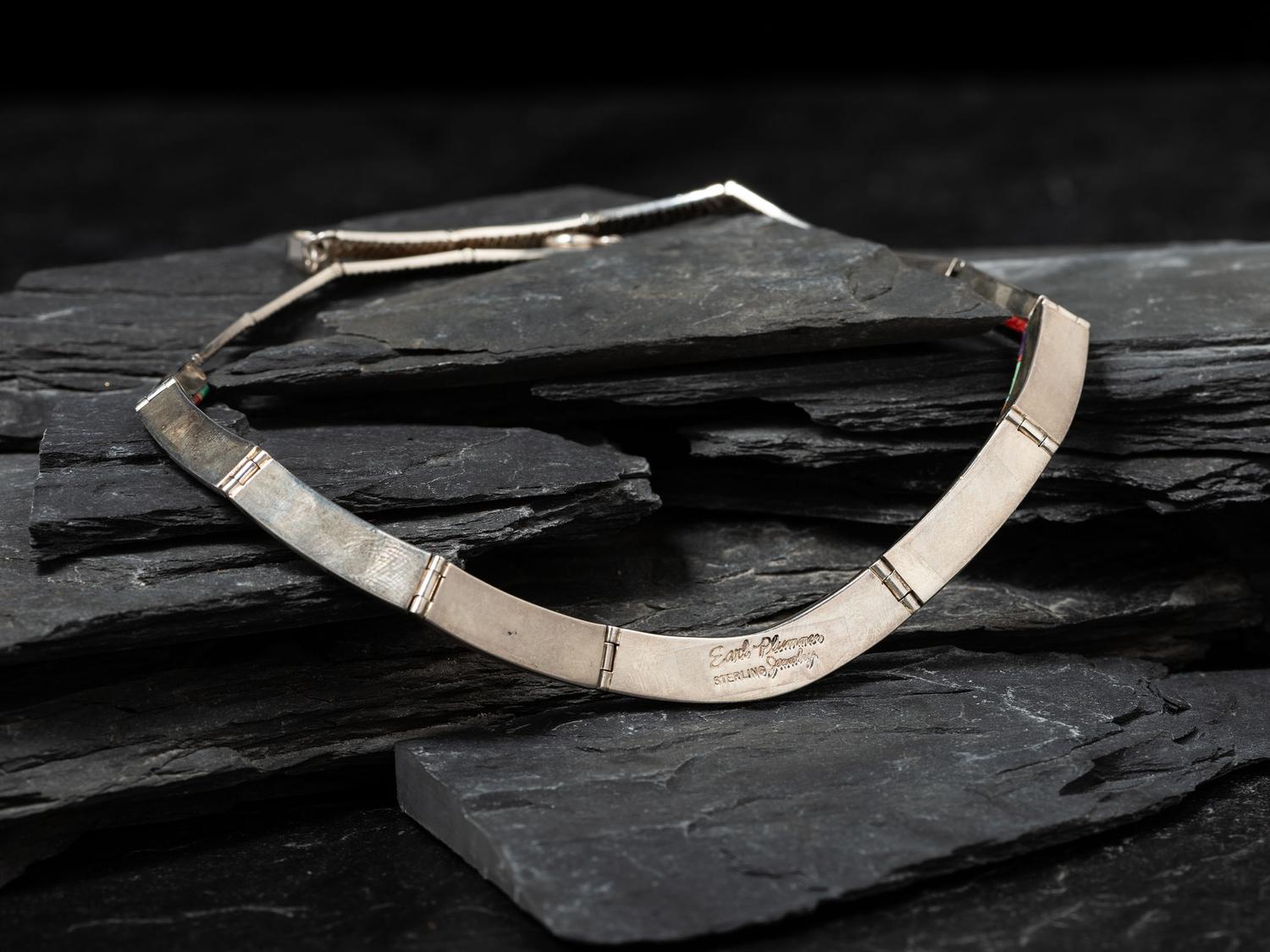 Sterling Silver and Channel Inlay Choker