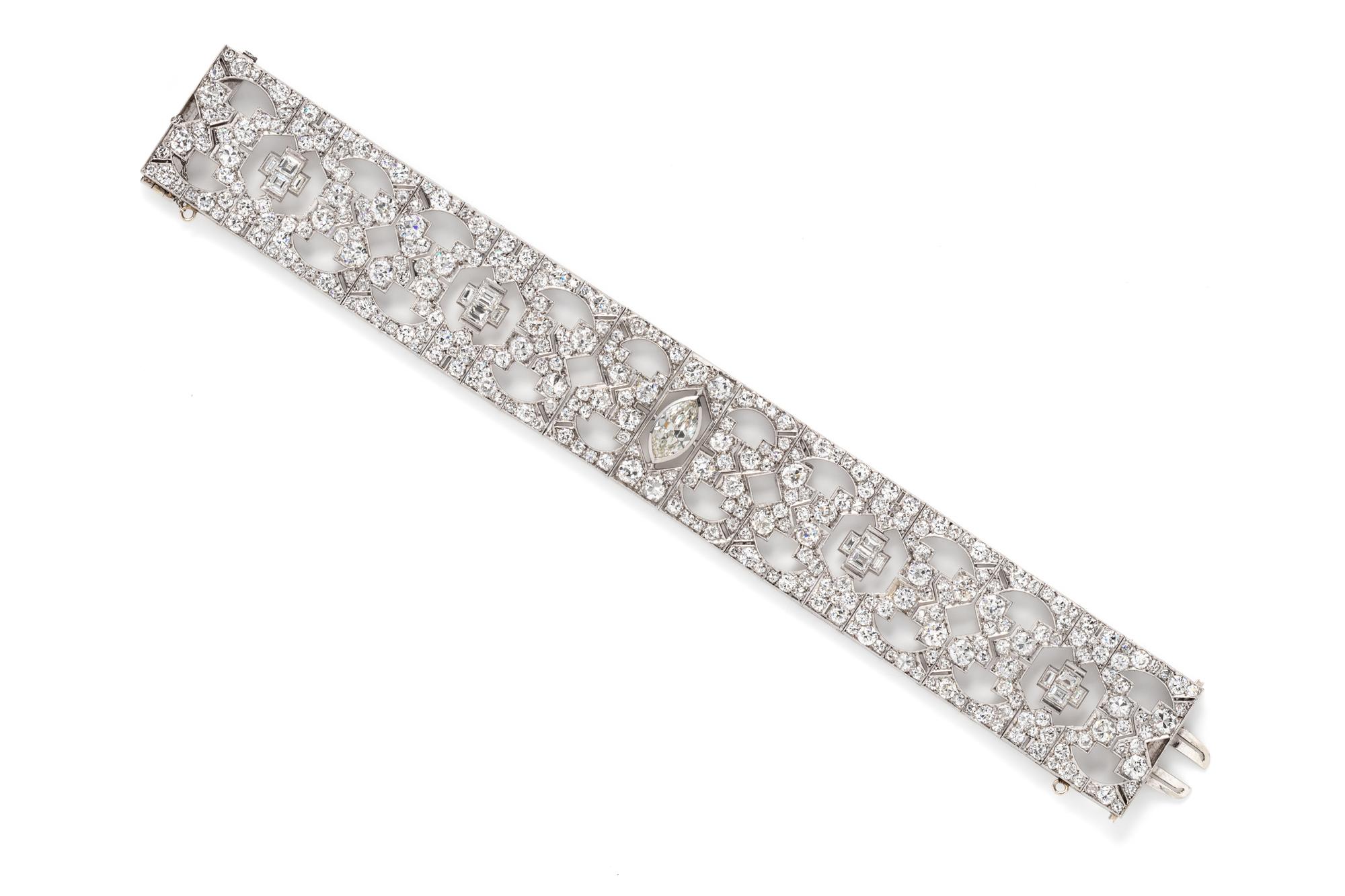ART DECO, DIAMOND BRACELET