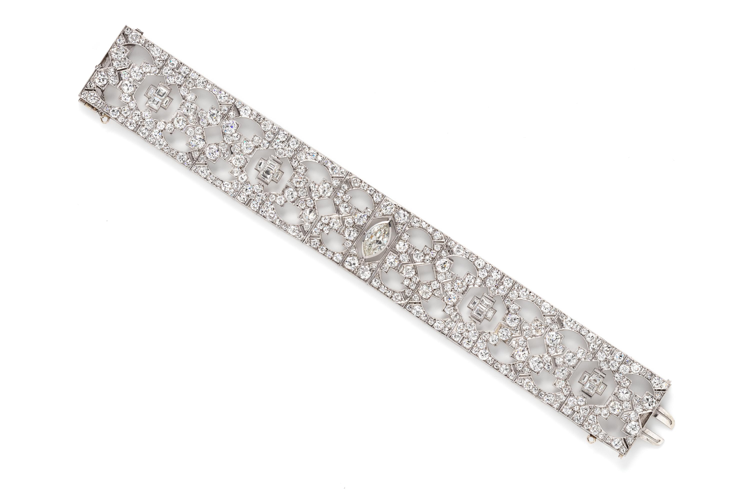 ART DECO, DIAMOND BRACELET