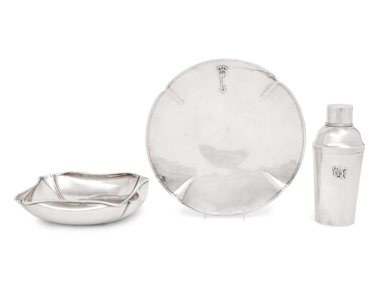 Three American Arts and Crafts Silver Articles
