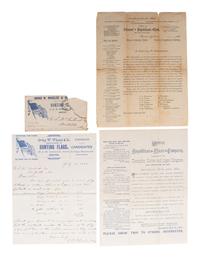 [1884 ELECTION] -- [BLAINE, James G.]. A group of cabinet cards, advertising cards, lithographs, and other ephemera from Blaine's 1884 presidential campaign, comprising: