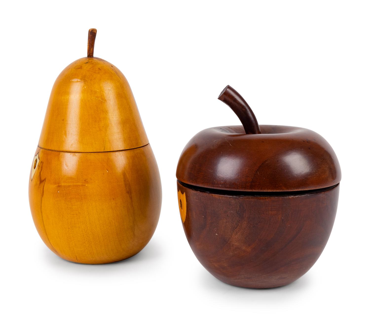 Two Regency Fruit-Form Tea Caddies — EARLY 19TH CENTURY