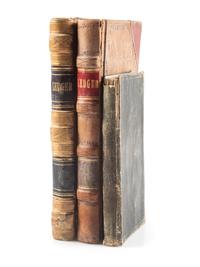 [WESTERN AMERICANA -- TEXAS]. A group of 3 ledgers, including a ledger and legal notebook attributed to L.C. Alexander of Waco, Texas.